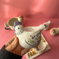 Set of 2 Floral Hen Chicken Shaped Egg Cups