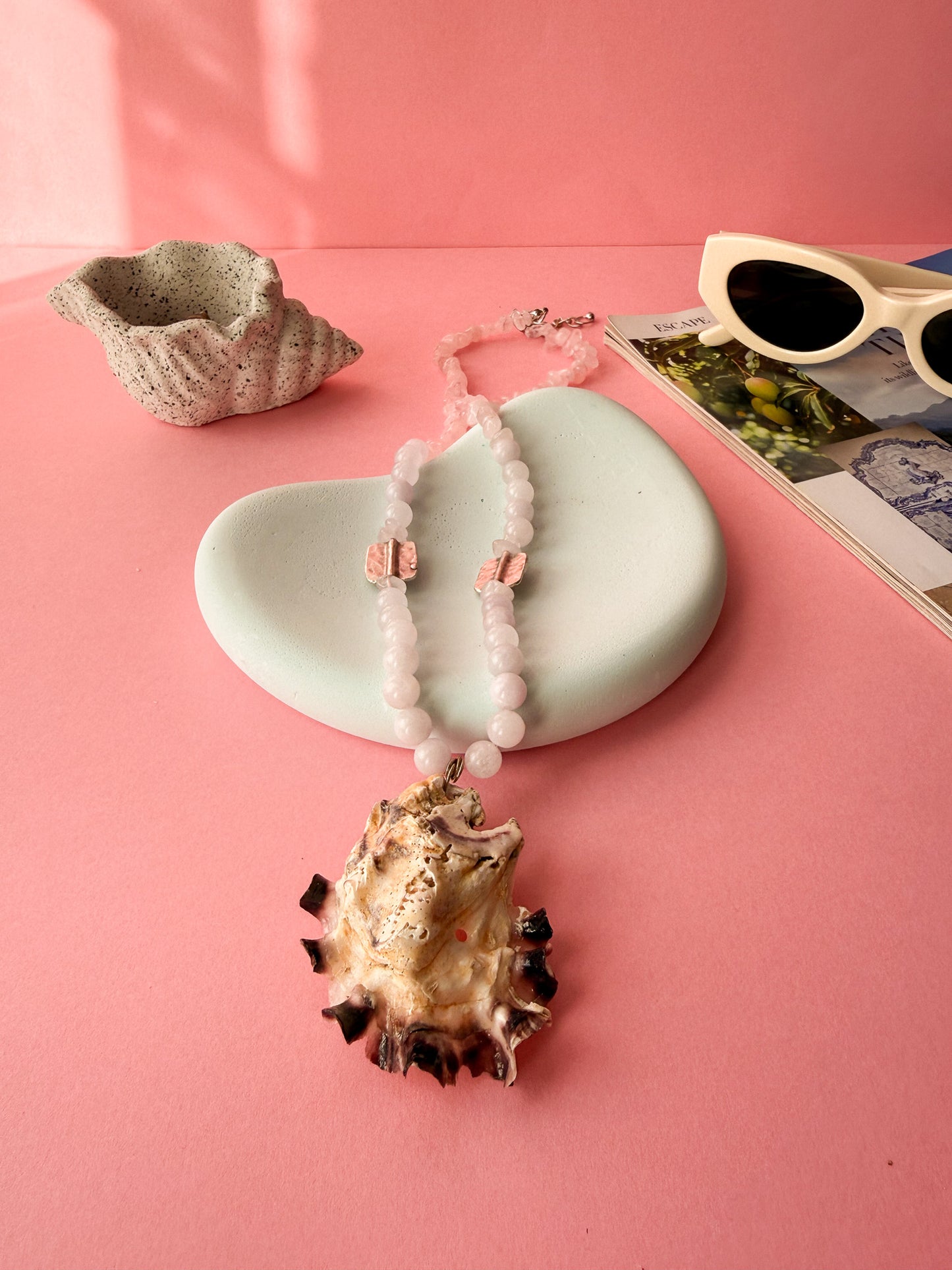Sculptural Coastal Shell Necklace