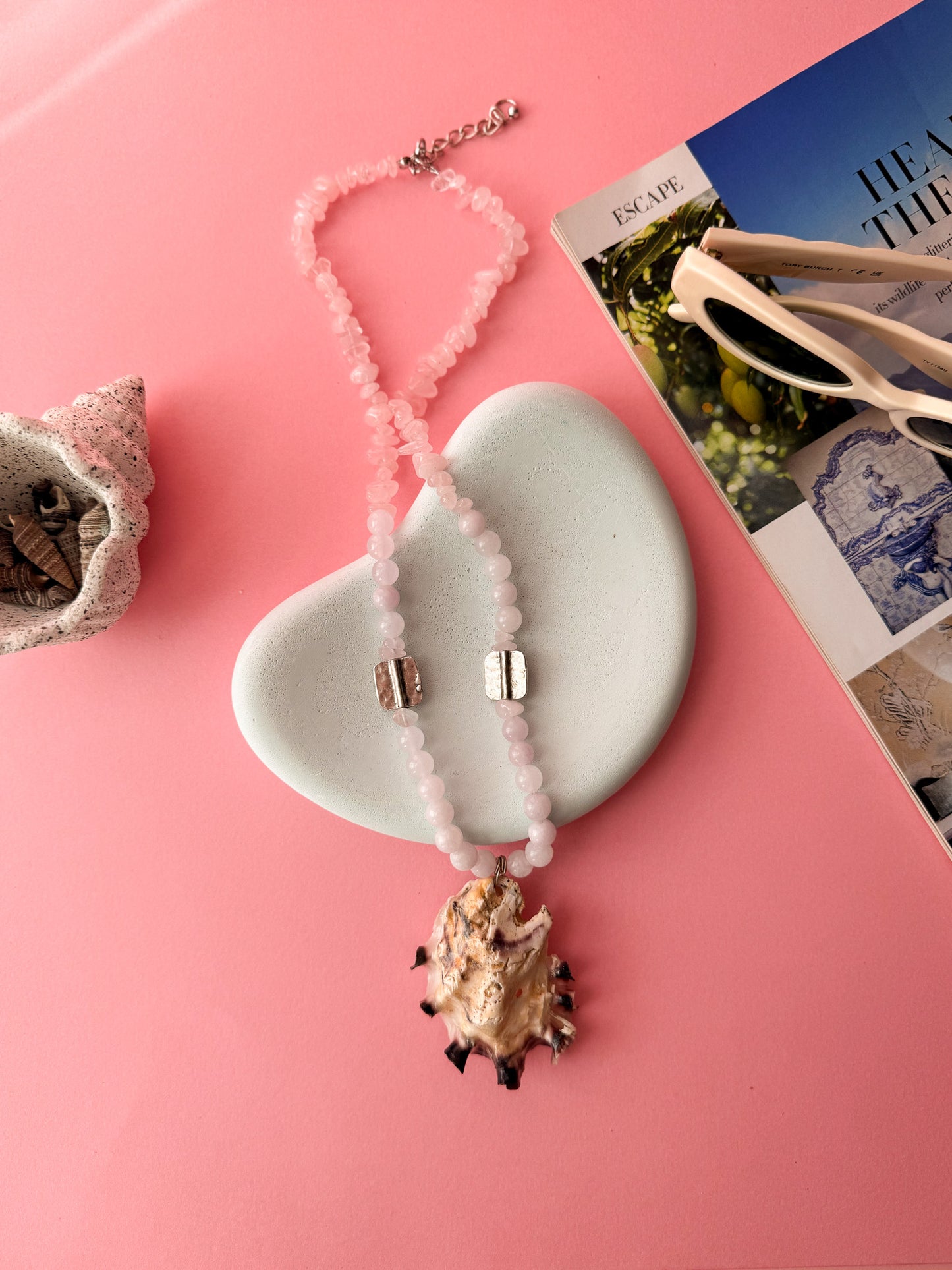 Sculptural Coastal Shell Necklace