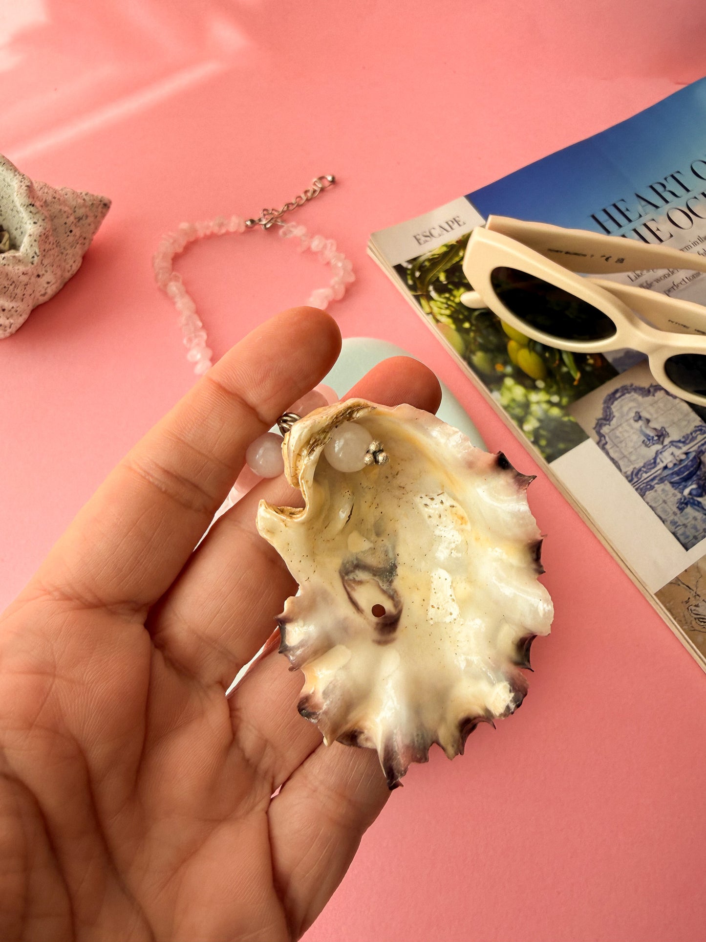 Sculptural Coastal Shell Necklace