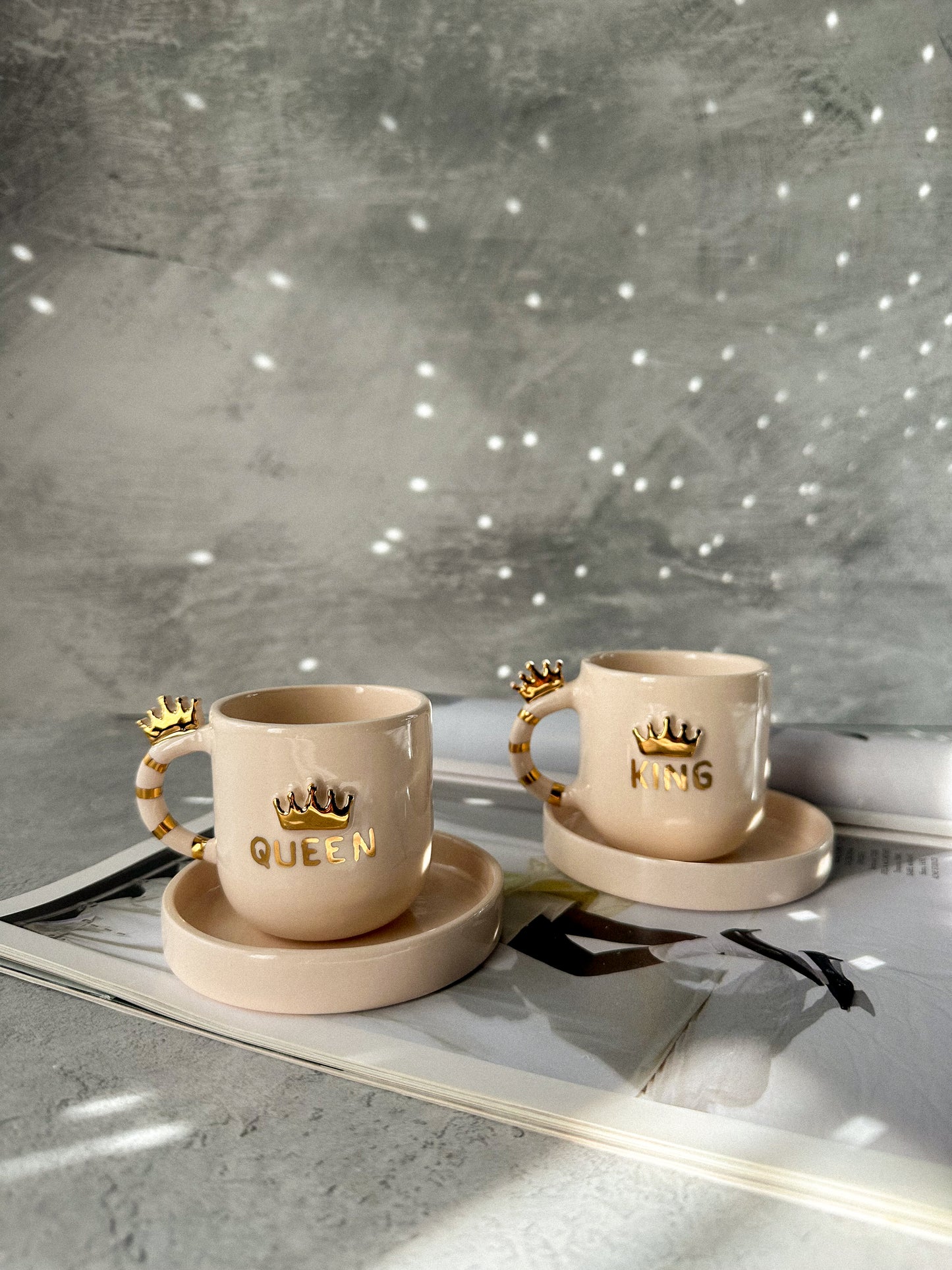 Queen or King ceramic espresso cup