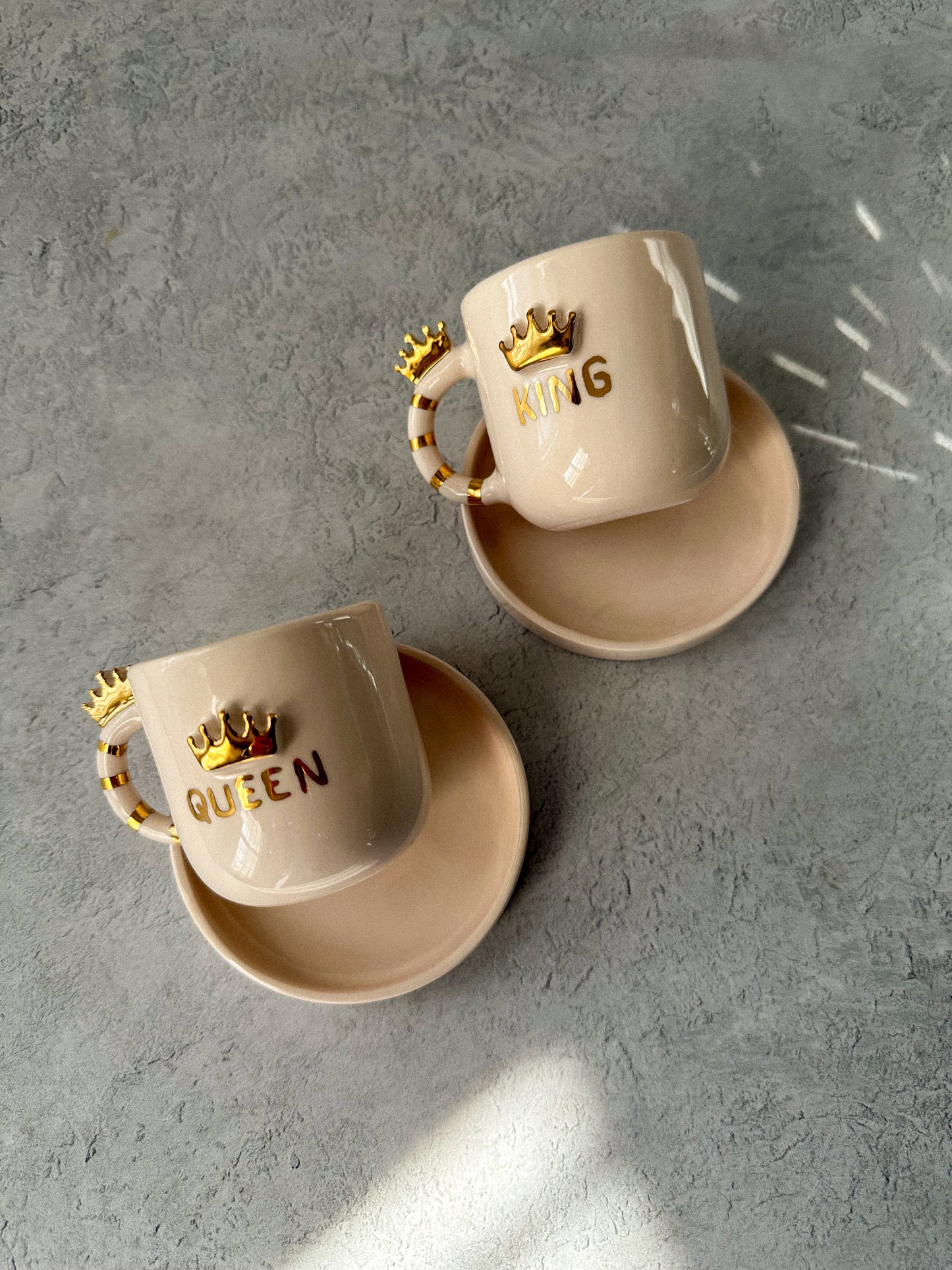 Queen or King ceramic espresso cup