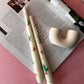 Candy Cane Festive Hand Painted Taper Candles