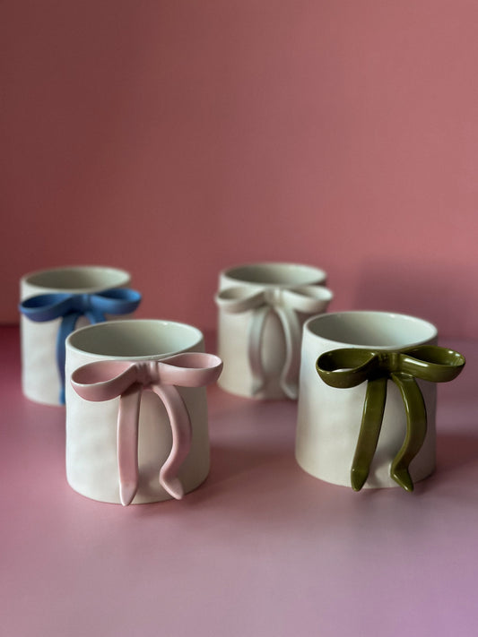 Bow Ceramic Coffee Cup / Tea  Mug