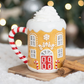 Candy Cane Gingerbread House Christmas Mug – 500ml