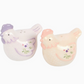 Floral Hen Salt and Pepper Shakers.
