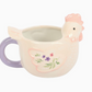 Floral Hen Chicken Shaped Mug