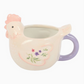 Floral Hen Chicken Shaped Mug