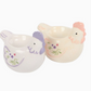 Set of 2 Floral Hen Chicken Shaped Egg Cups