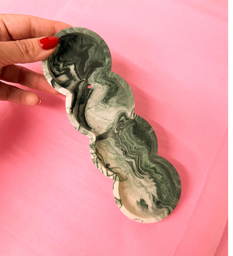Marble Wavy Bubble  Incense Stick Holders