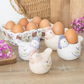 Floral Hen Salt and Pepper Shakers.