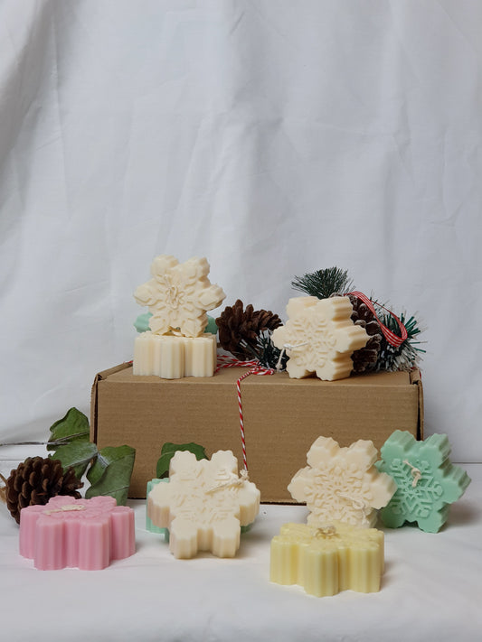 Snowflake Candles - Christmas Candles