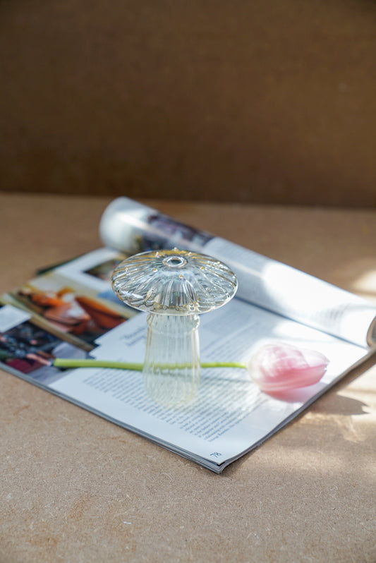 Mushroom Glass Vase