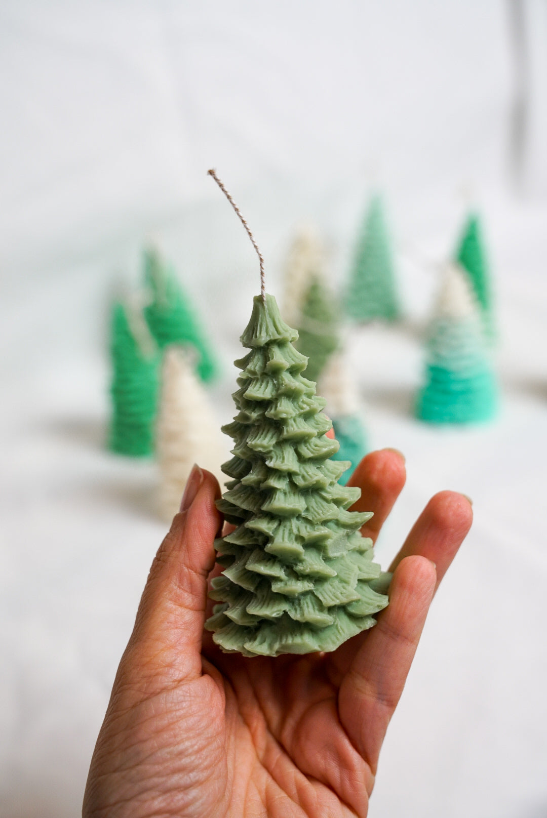 Spiky Christmas Tree Candles