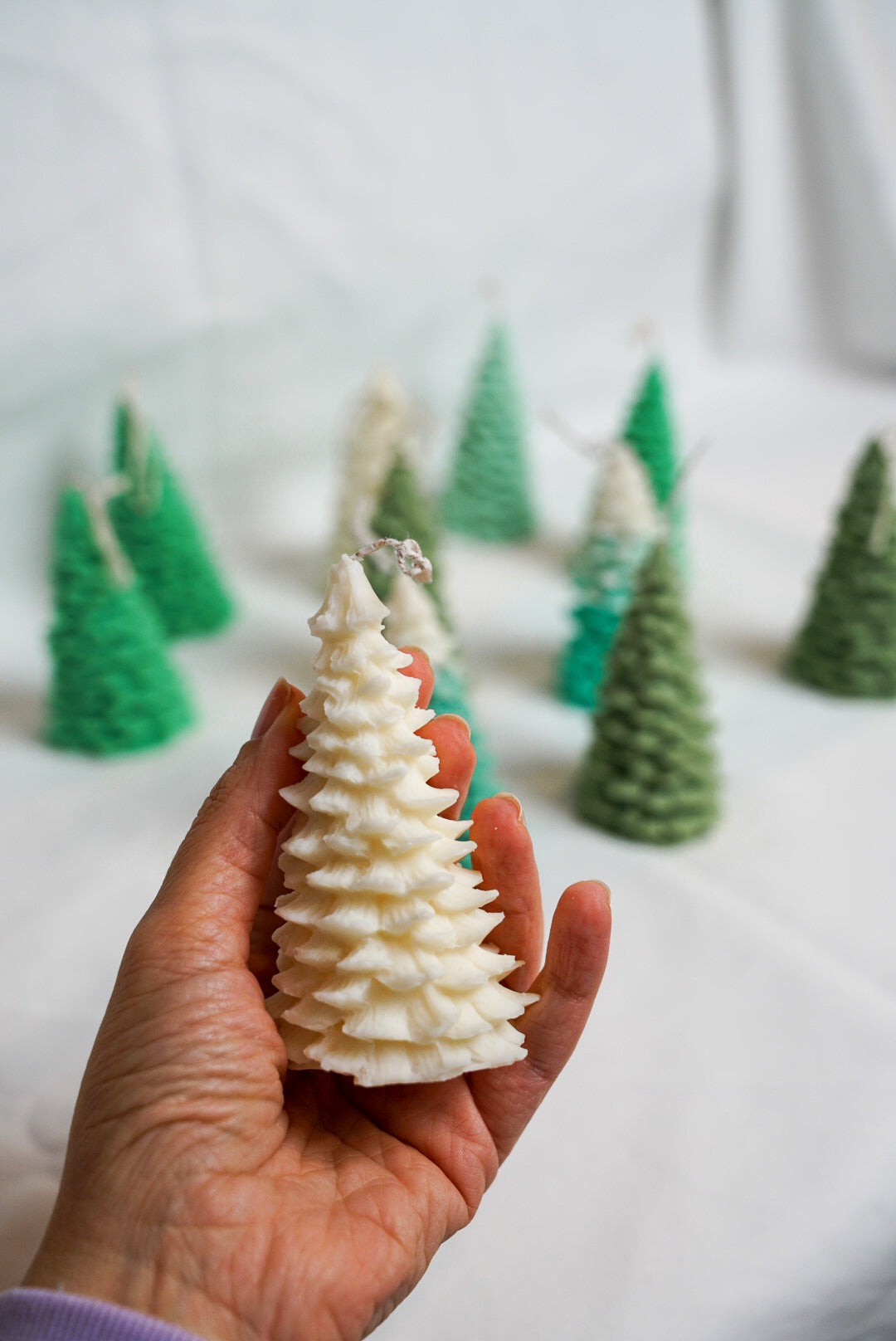 Spiky Christmas Tree Candles