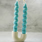Set of Two Spiral Taper Candles