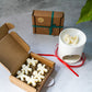 Christmas Spice Scented Gingerbread Wax Melts with the wax melter on the side. 