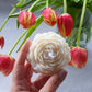 Peony Flower Candle