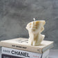 Half David Head Statue Candle